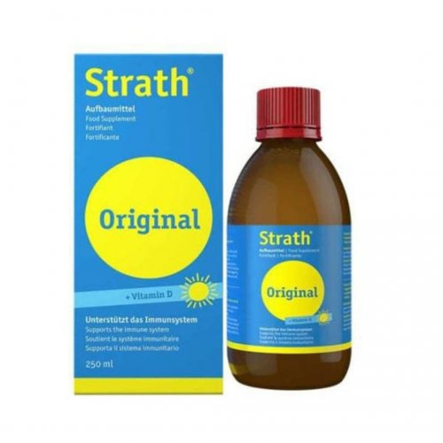 Strath Original + Vitamin D Συμπλήρωμα για την Ενίσχυση του Ανοσοποιητικού 250ml